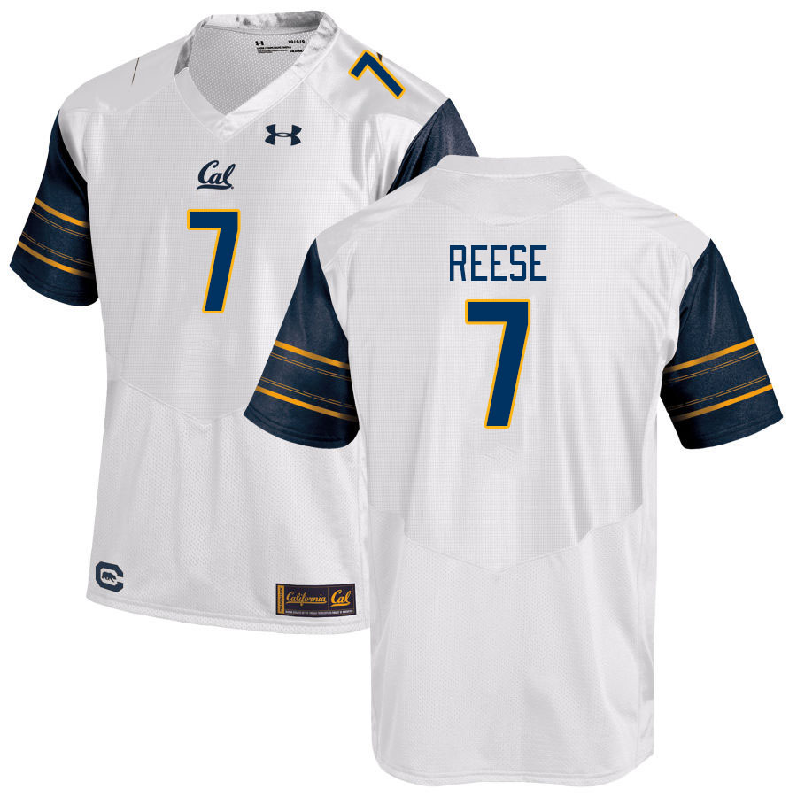 Men #7 David Reese California Golden Bears College Football Jerseys Stitched Sale-White